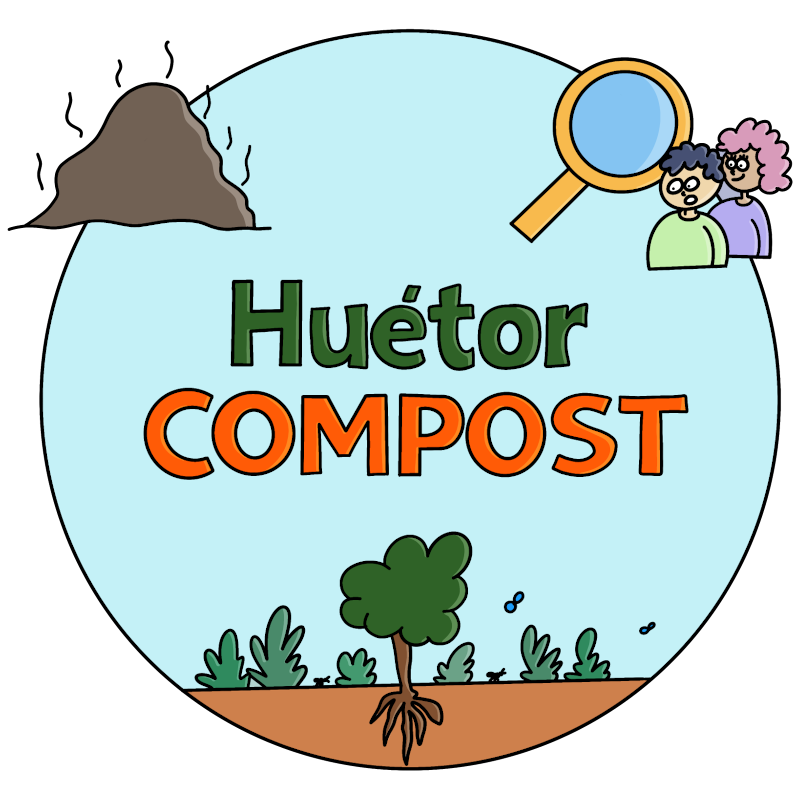 Logotipo del proyecto de Ciencia Ciudadana Huétorcompost.