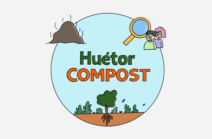 Imagen destacada del post con el logo de Huétorcompost.